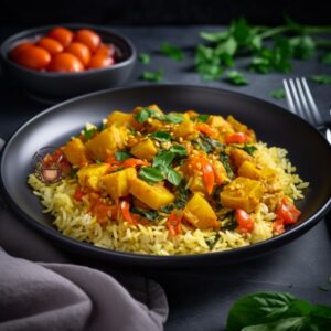 Arroz al Curry con Verduras