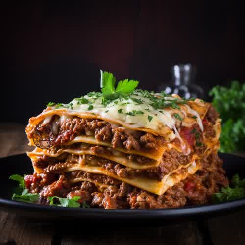 Lasagna Lasaña de Carne Picada