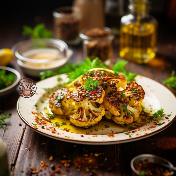 Coliflor Asada con Aceite de Especias