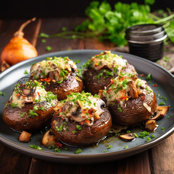 Champiñones Rellenos de Jamón