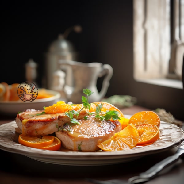 Chuletas de Cerdo a la Naranja