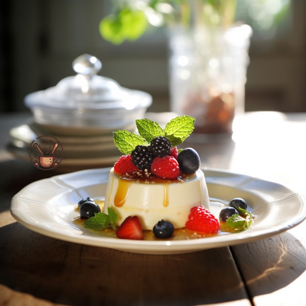 Pannacotta con Frutos Rojos